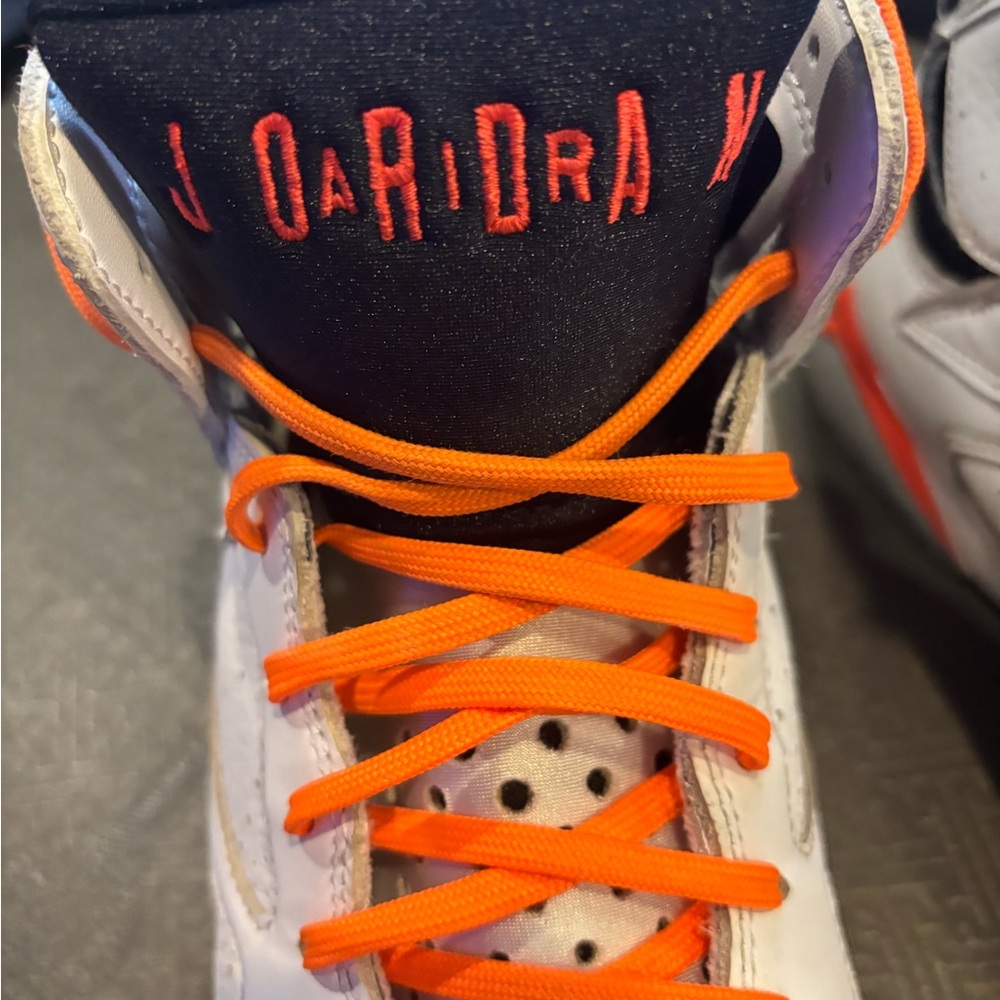 Nike Air Jordan White and Orange